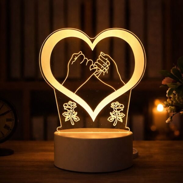 Pinky Promise Heart Lamp