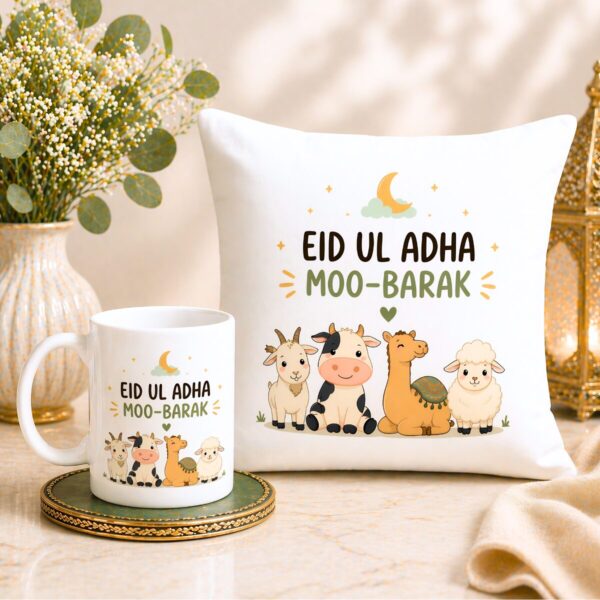 Moo-Barak Mug & Cushion