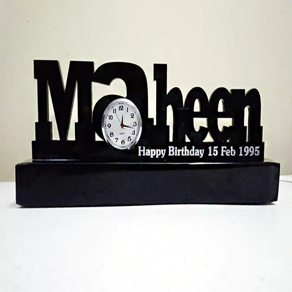Customized Name Table Clock