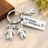 Daddy Kids Family Keychain