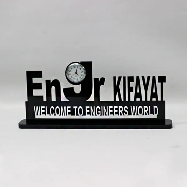 Alternative view of Customized Name Table Clock