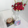 Birthday Blooms & Chocolate Cake Combo