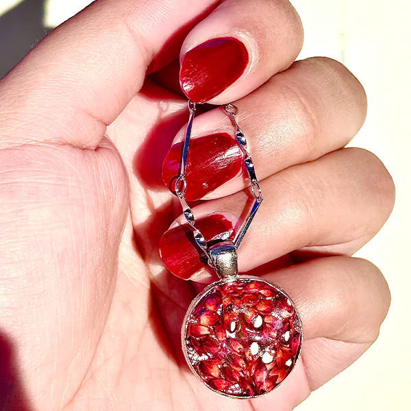 Aura Resin Pendant Red