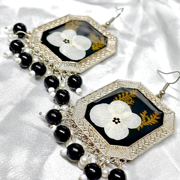Blossom Resin Art Earrings