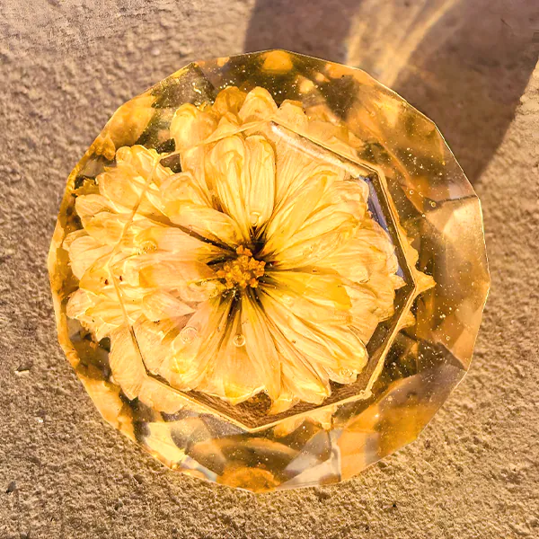 Golden Resin Crystal Dome 1