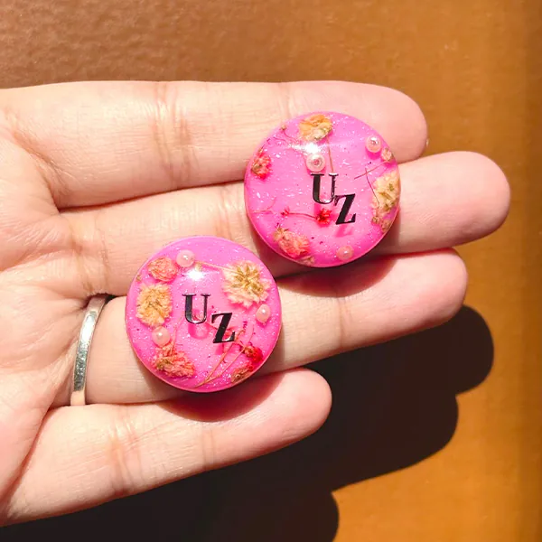 Personalized Resin Earrings