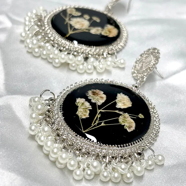 Petal Resin Art Earrings