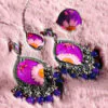 Purple Resin Jewellery Set