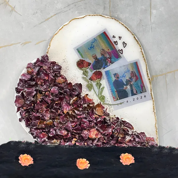 Resin Heart Photo Frame
