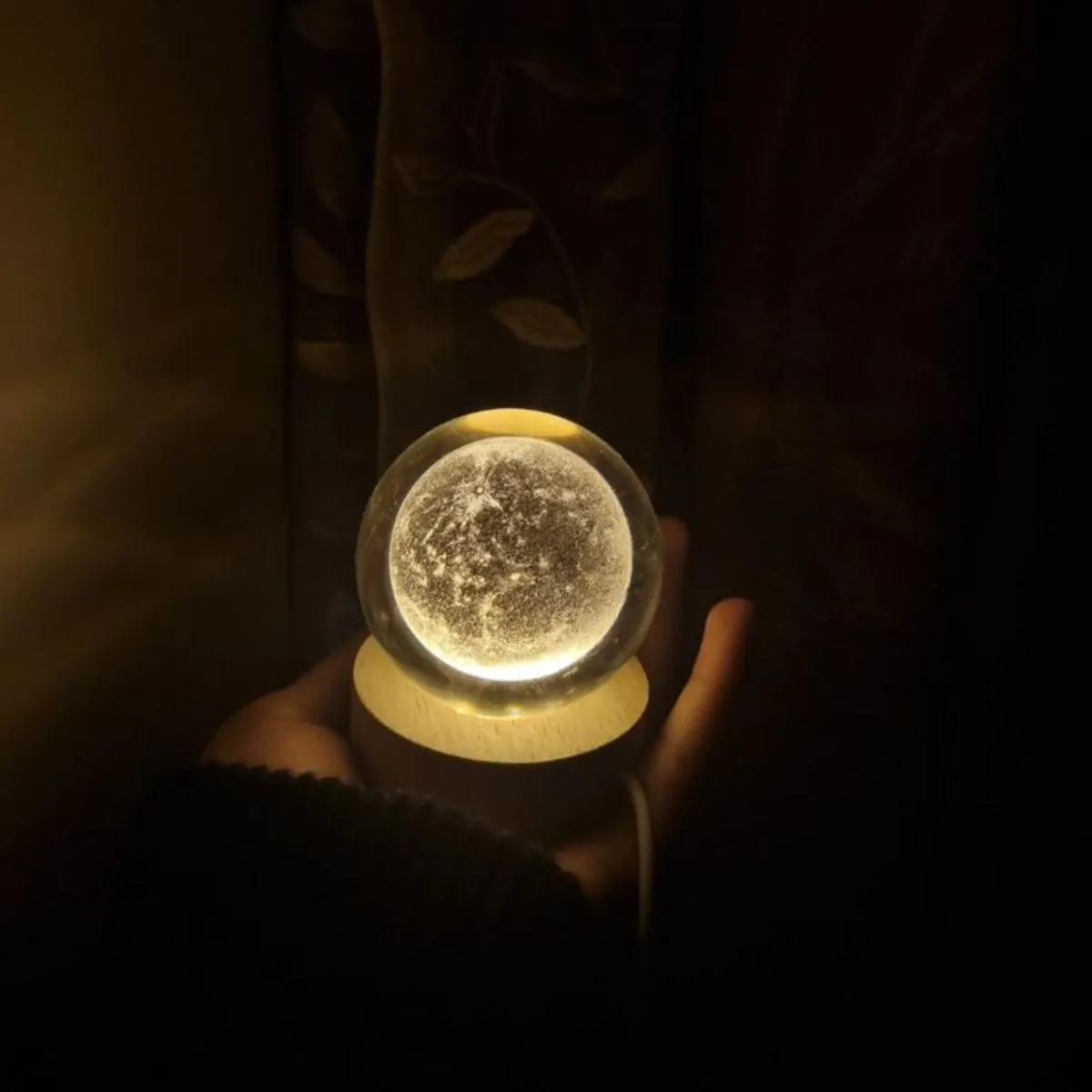 Night Crystal Moon Lamp
