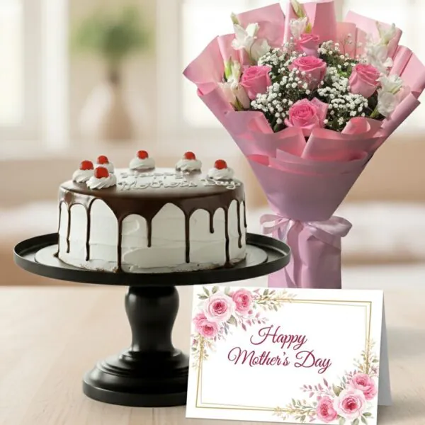 Mother’s Day Cake & Bouquet