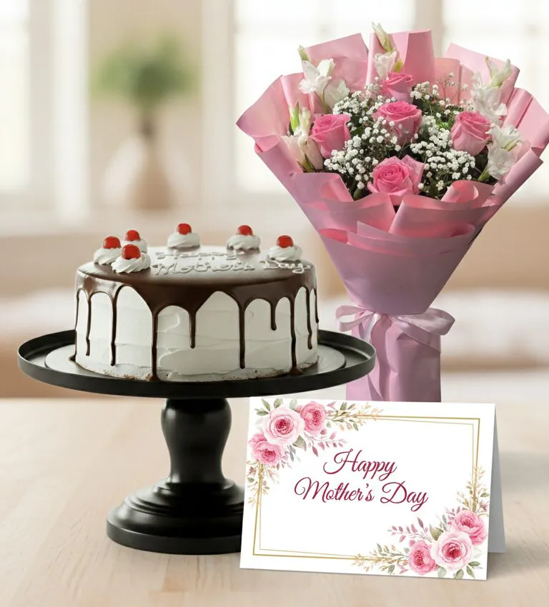 Mother’s Day Cake & Bouquet