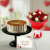 Sweetheart Cake & Roses Combo