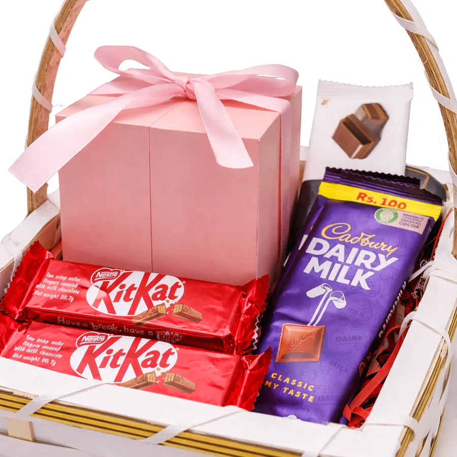 Promise Rose Valentine Basket