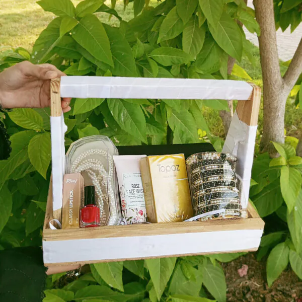 Mother's Day Wooden Basket