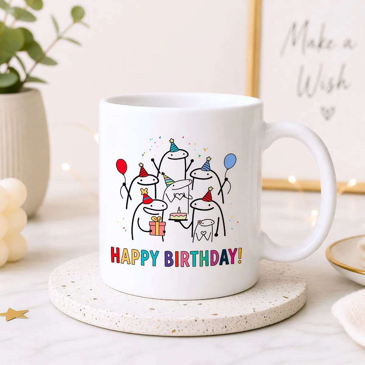 Birthday Celebration Character Mug English