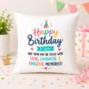 Birthday Wishes Quote Cushion