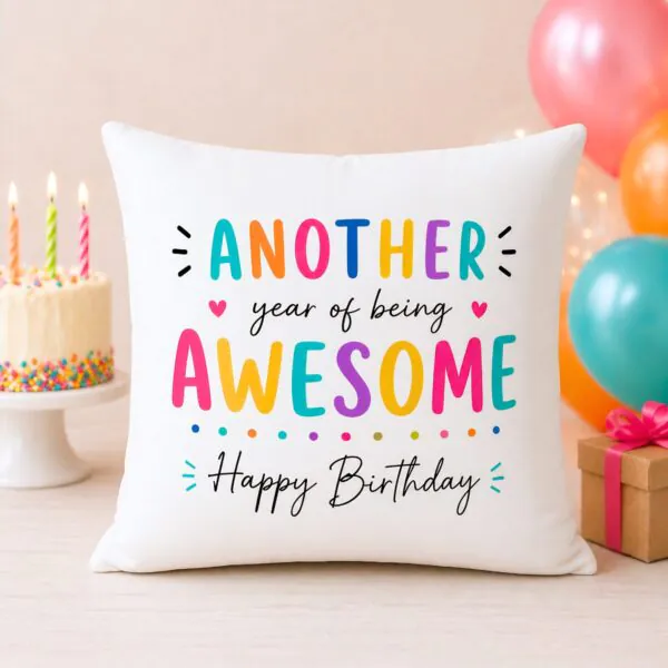 Colorful Birthday Pillow
