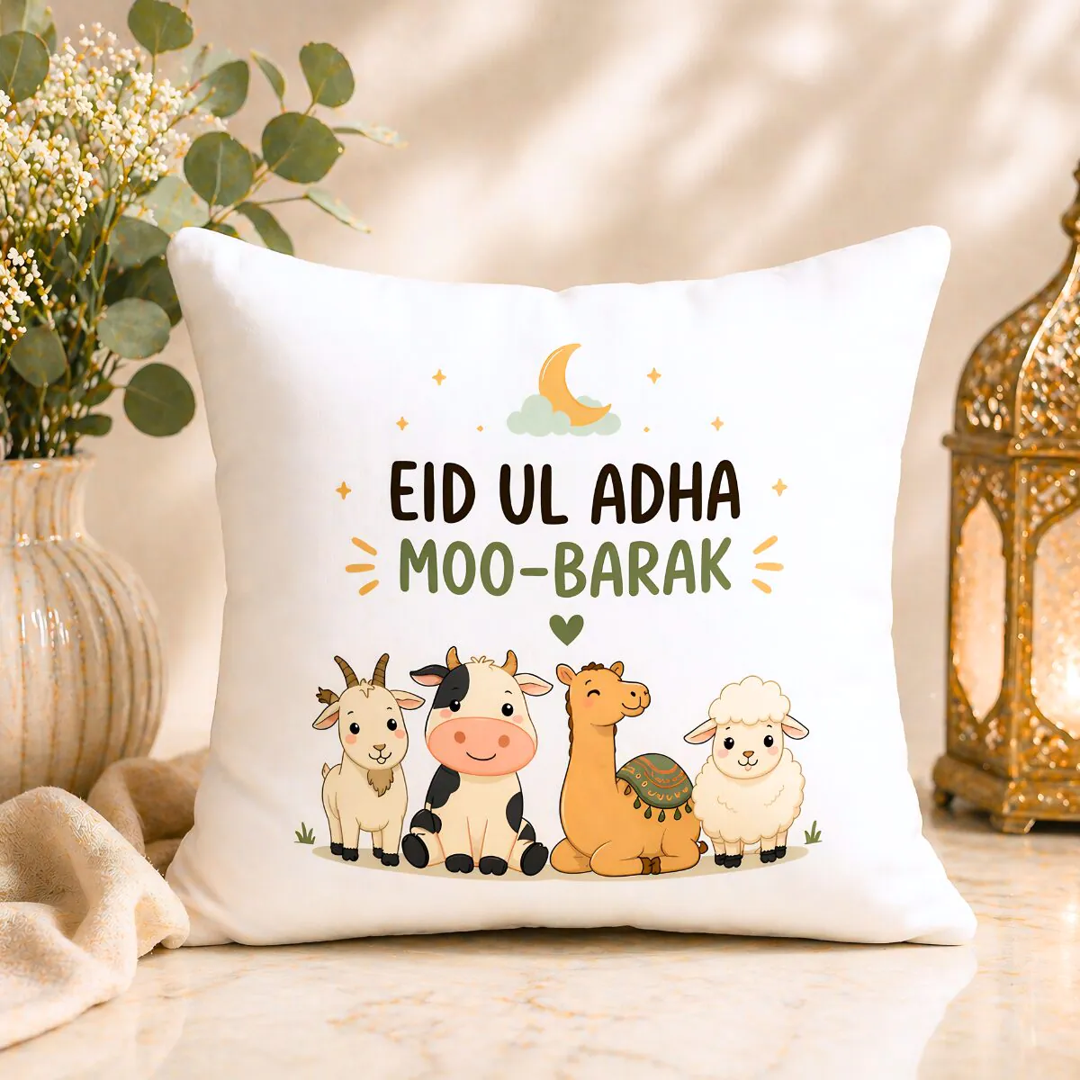 Eid ul Adha Moo-Barak Cushion