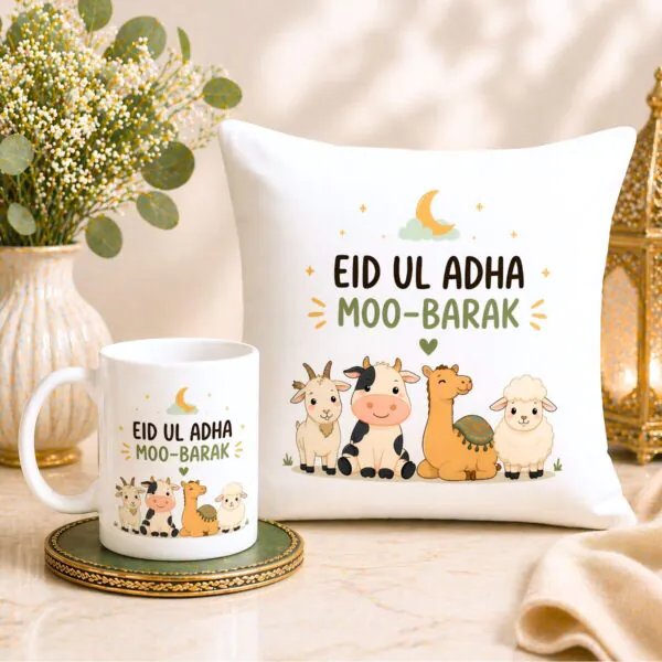 Moo-Barak Mug & Cushion